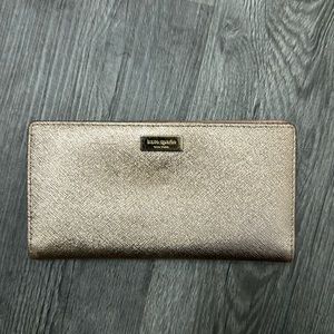 Kate Spade Bifold Glitter Rose Pink Wallet